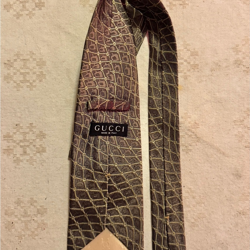 Gucci Tom Ford Vintage 90s Multicolor Silk Tie in Excellent Condition